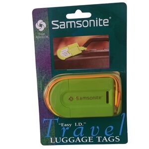 vintage 1994 samsonite luggage tags set of 3